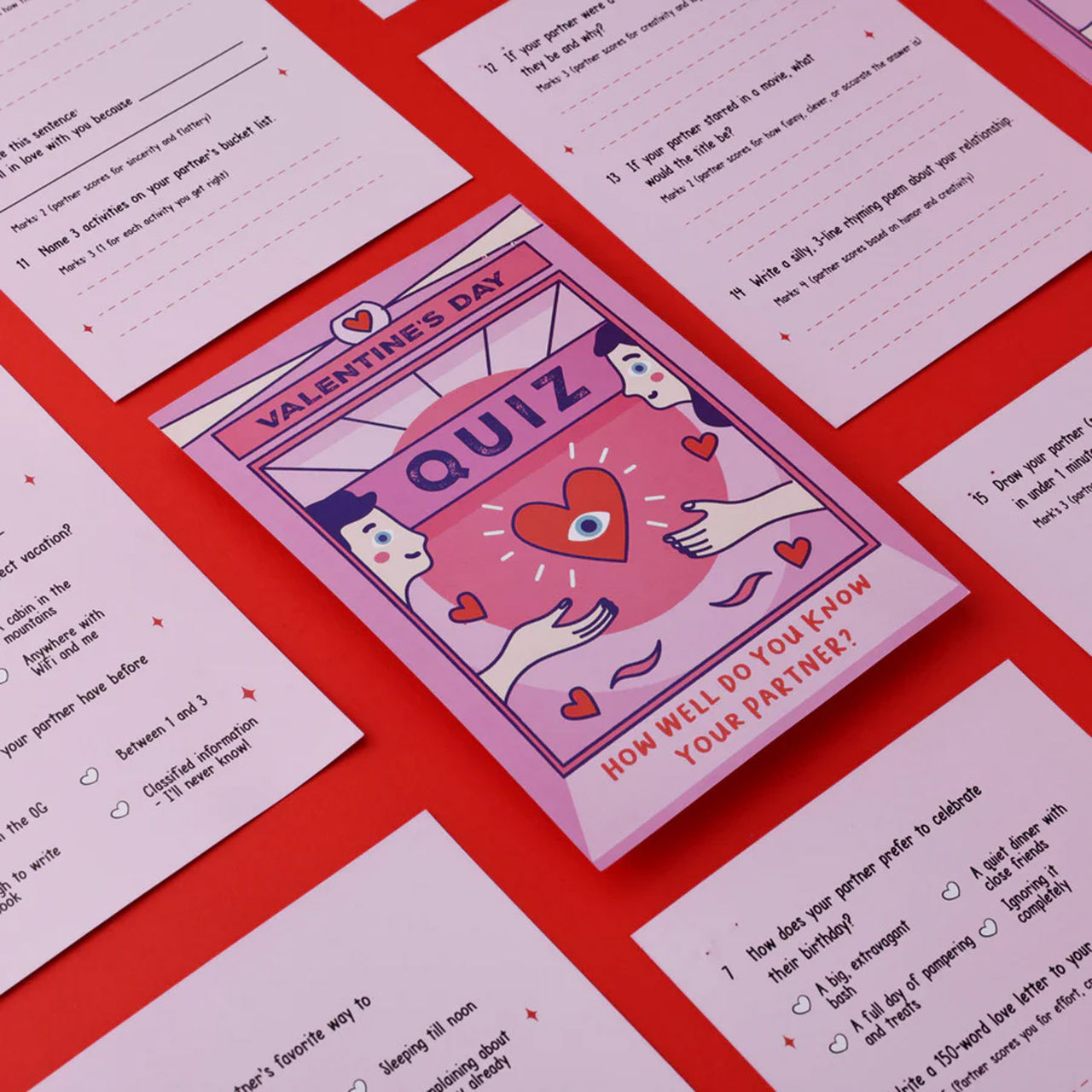 Oye Happy Couples Quiz Card