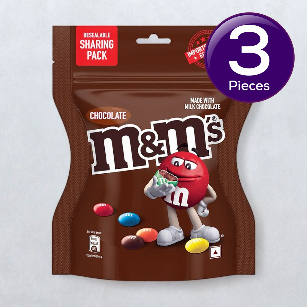 Mandm's Milk Chocolate Candies Resealable Sharing Pack 80 g Combo