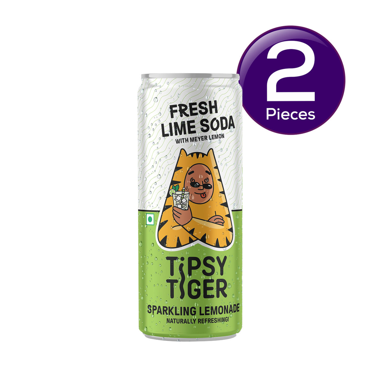 Tipsy Tiger Fresh Lime Soda 250 ml Combo