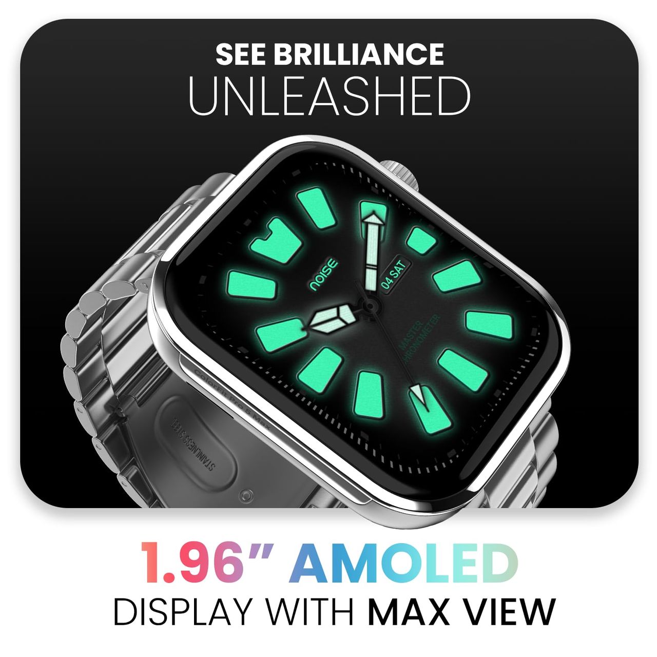 Noise ColorFit Pro 5 Max Smartwatch - Space Blue
