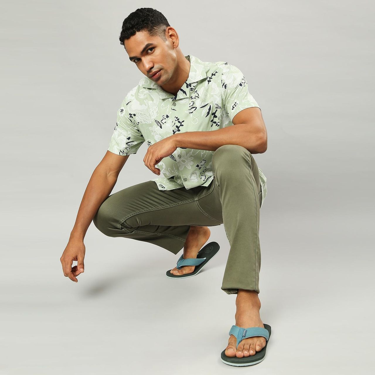 Chupps Men's Orbit Pirate/Black Recycled Material Flip Flops & Slider - Size- UK 9