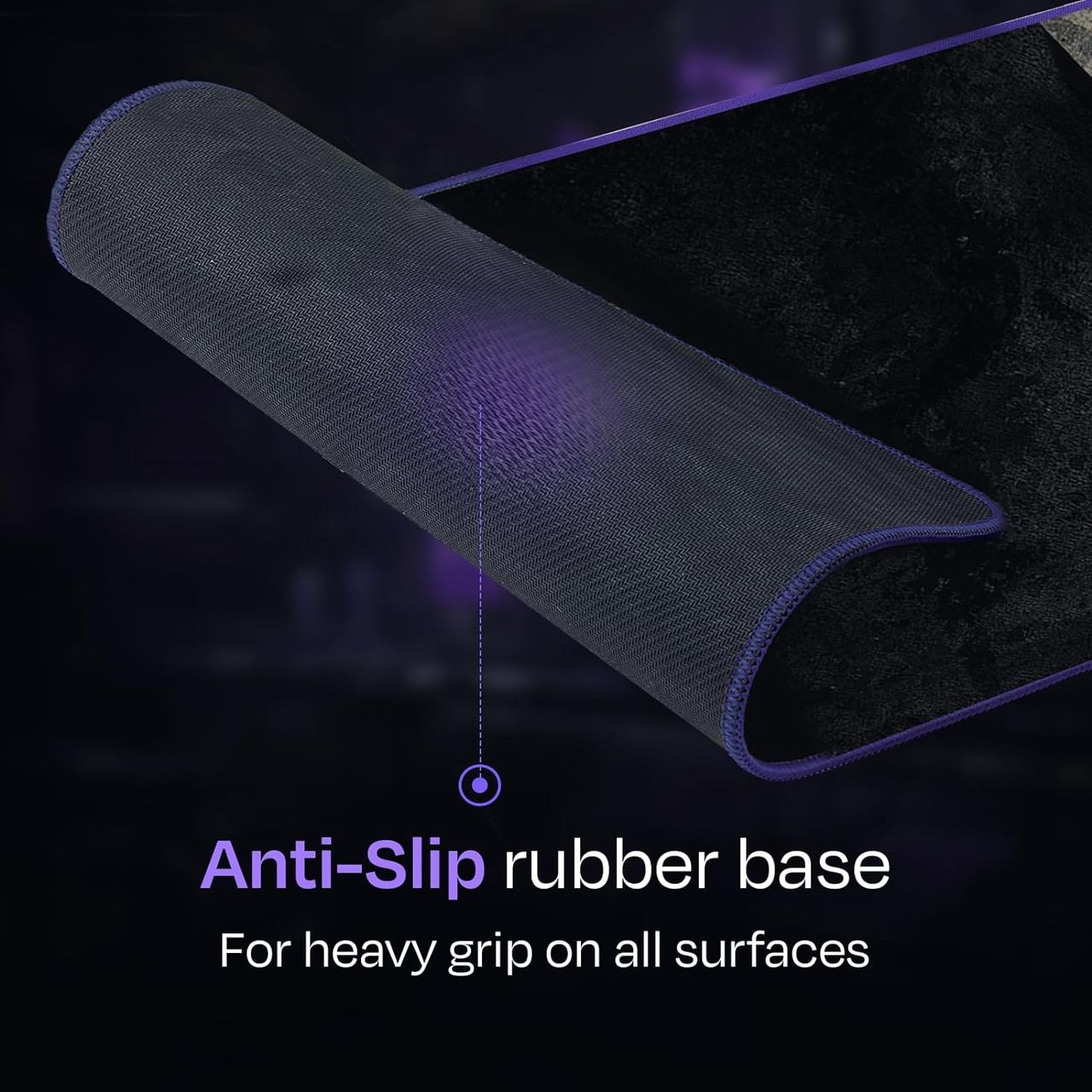 Kreo Igneous Mouse Pad With Waterproof Top Material & Anti Skid Bottom,3Mm Anti-Fray Stitched Edges