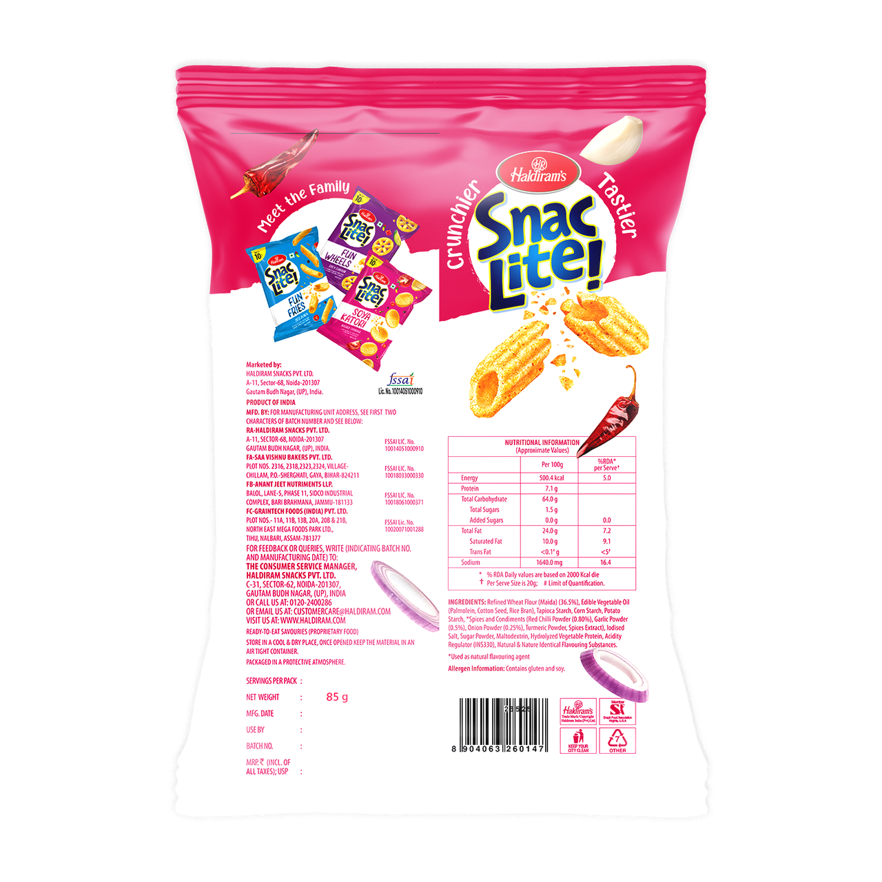 Haldiram's Snac Lite - Fun Fingers