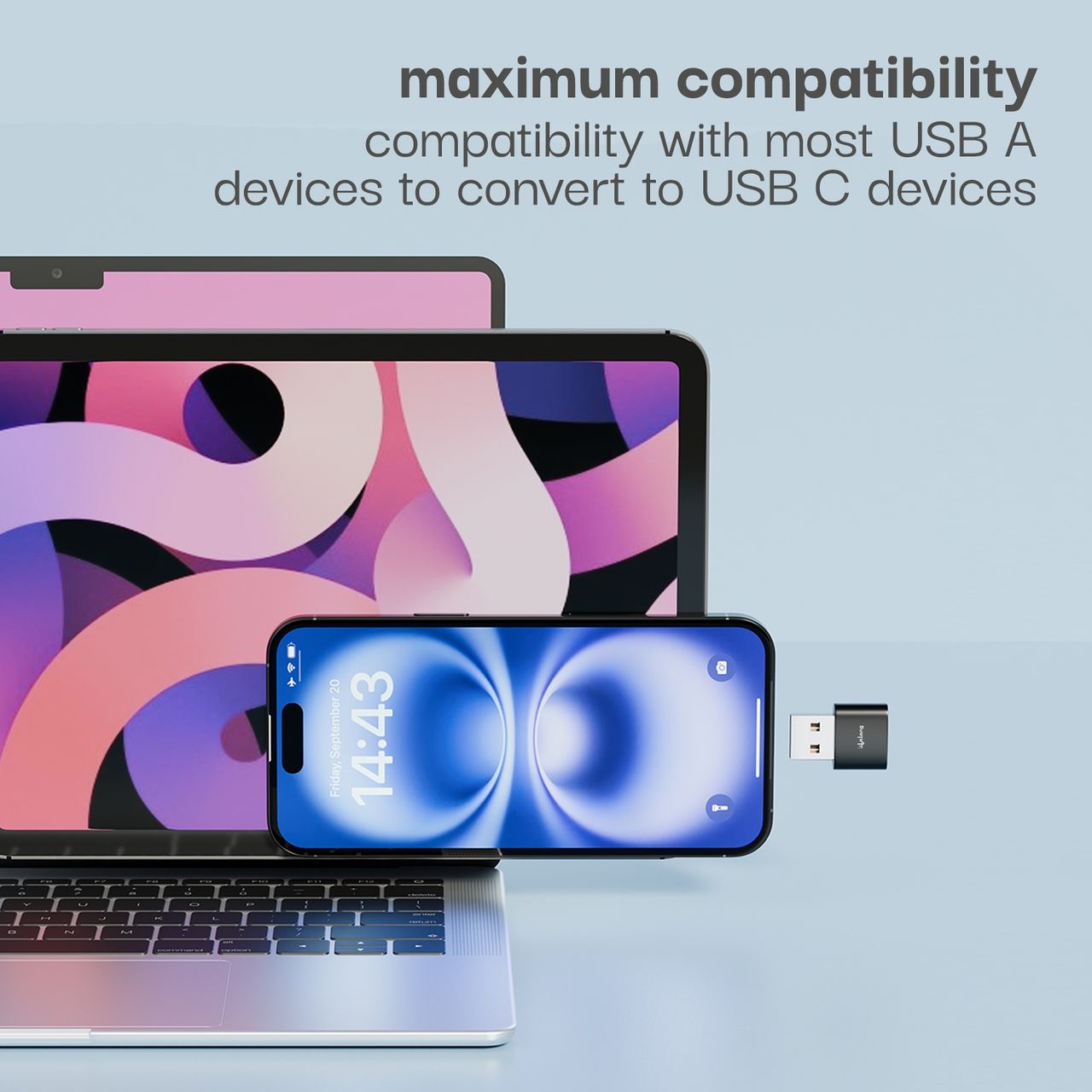 Lifelong OTG Connector USB Type C to Type A | For MacBook and All Type-C Devices | LLOTGC10