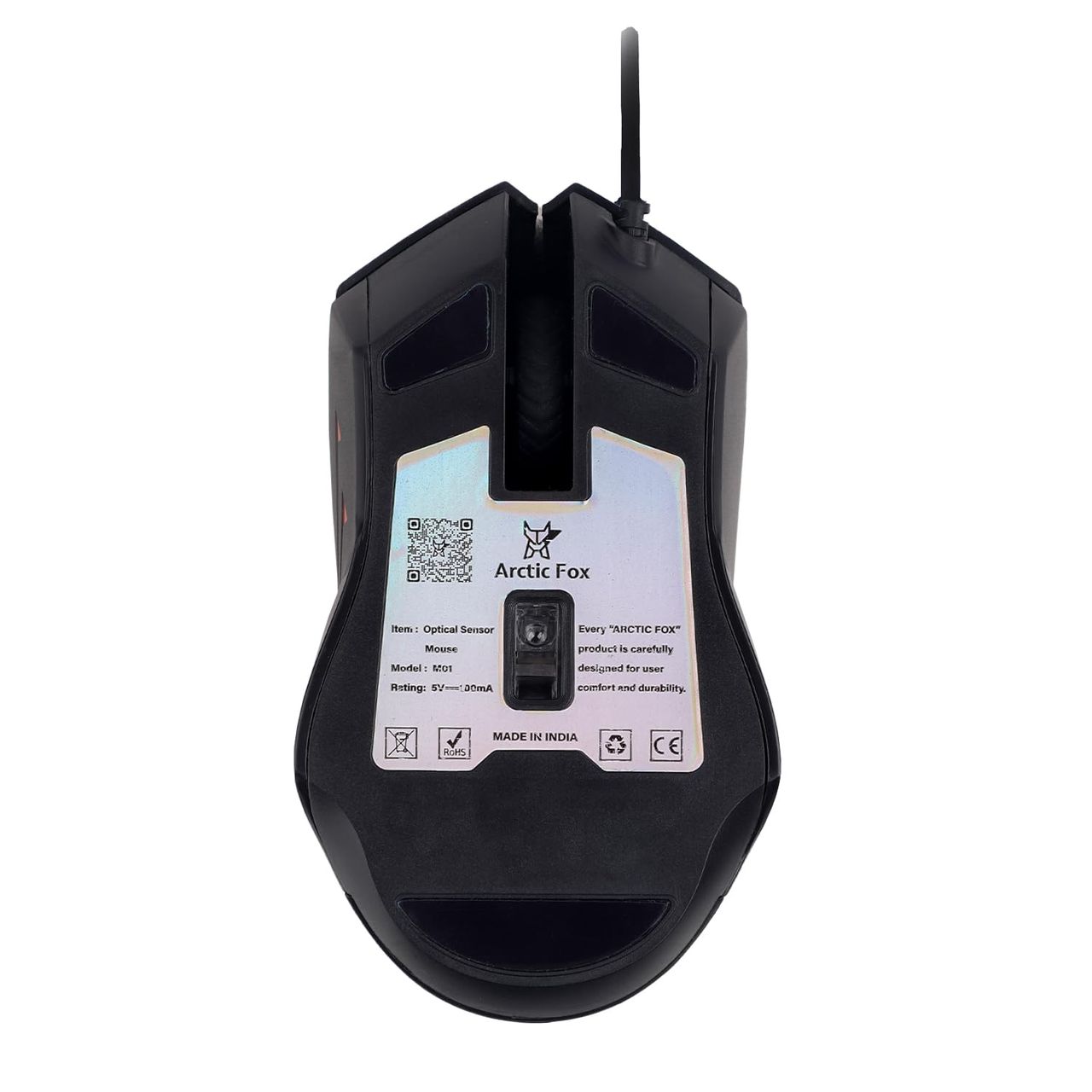 Arctic Fox Wired Usb Gaming Mouse With Breathing Lights And Dpi Upto 3600 (Deep Navy Blue)