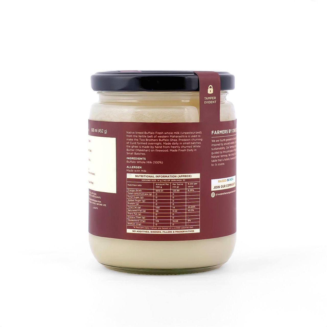 Two Brothers A2 Buffalo Ghee | Jar