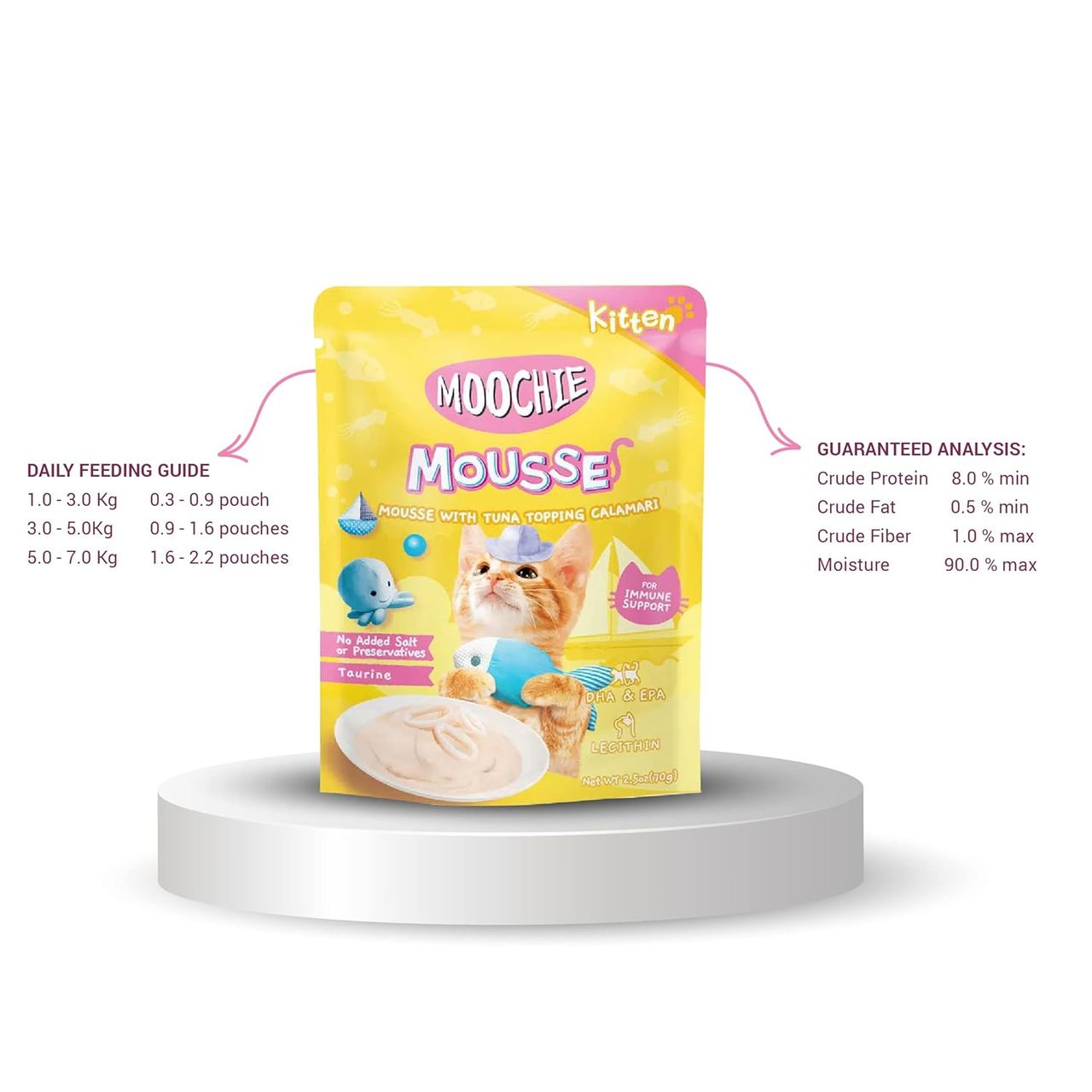 Moochie Meaty Wet Food Tuna In Topping Calamari For Cats