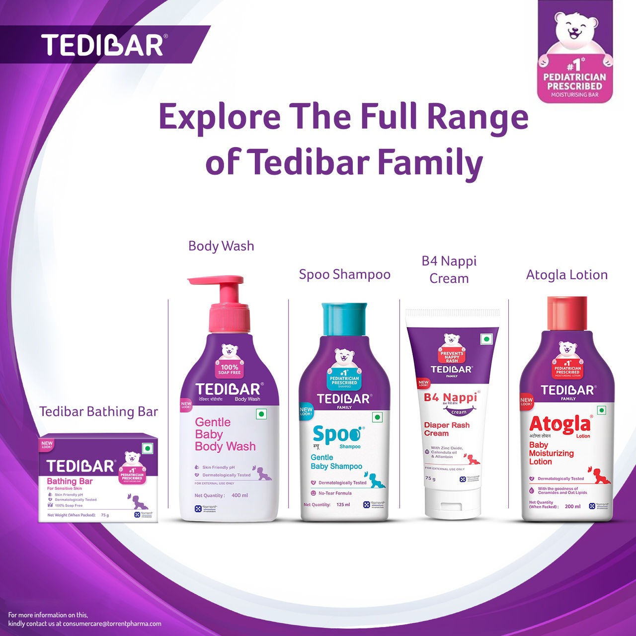 Tedibar Family Spoo Shampoo Gentle Cleanser Baby For Kids | 0+ months