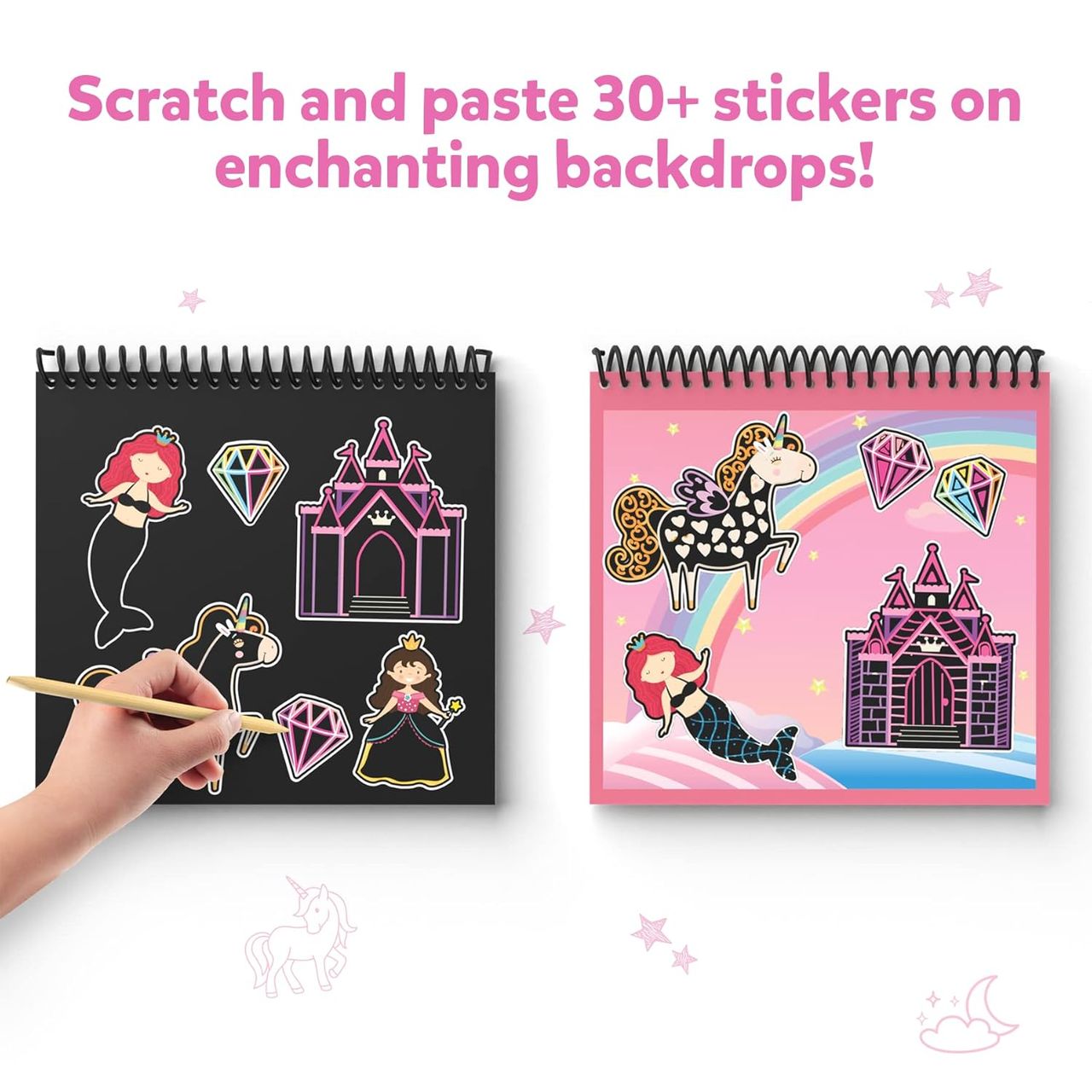 Skillmatics Magical Scratch Art Unicorns & Princesses