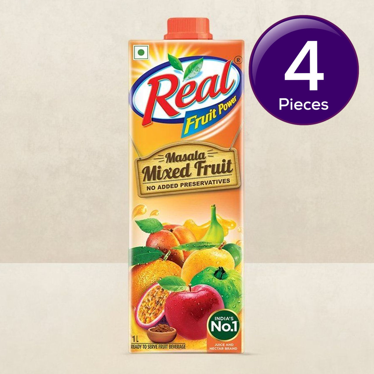Real Fruit Power -Masala Mixed Fruit Juice Tetrapack 1 l Combo