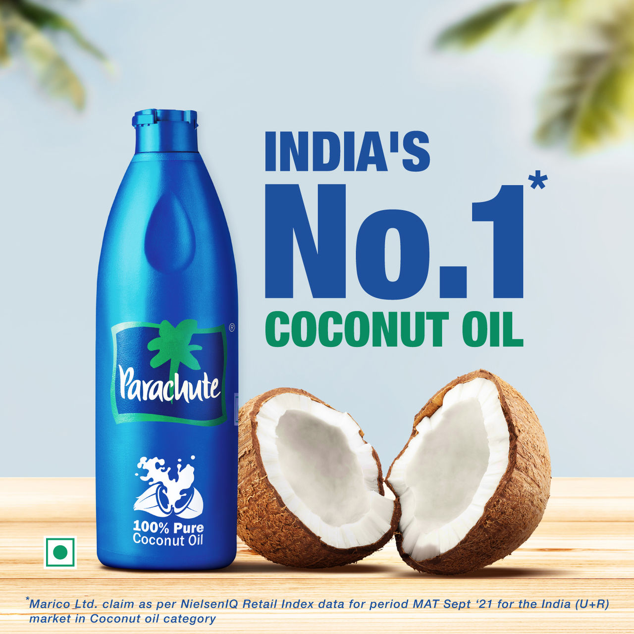 Parachute 100% Pure Coconut Oil Bottle