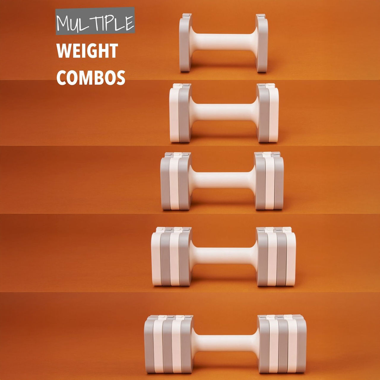 Cult 5 kg Adjustable Dumbbell Pair Derby Grey | Set of 2