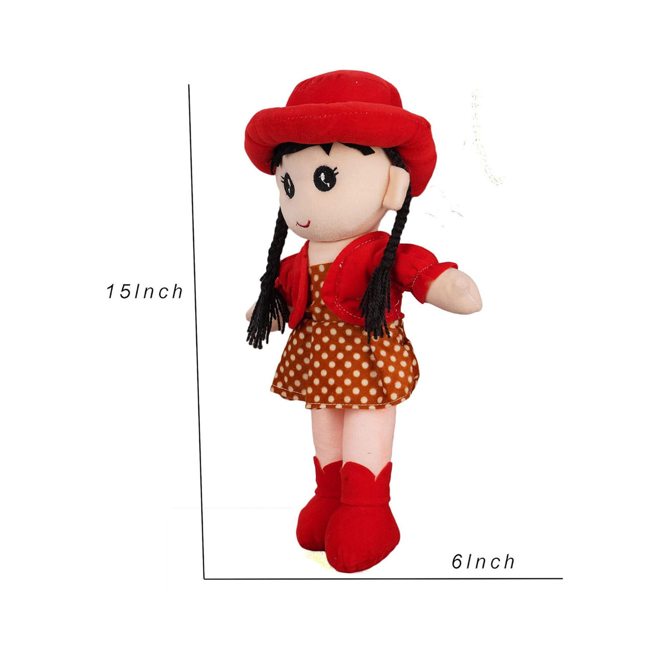 DearJoy Cap Rag Doll - Red