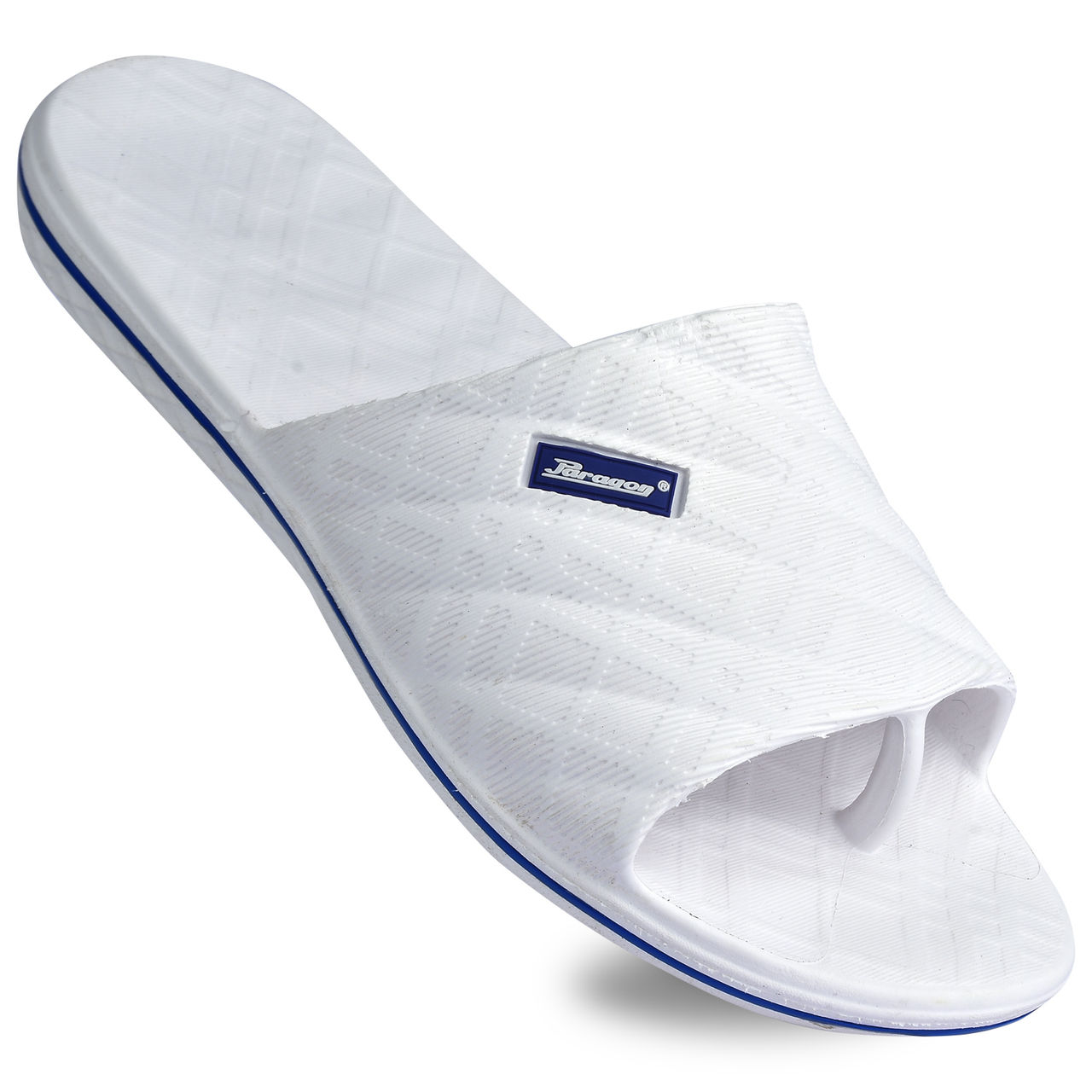 Paragon Ultra-Stylish Ultra-Comfortable Casual Slides For Men White | UK 9