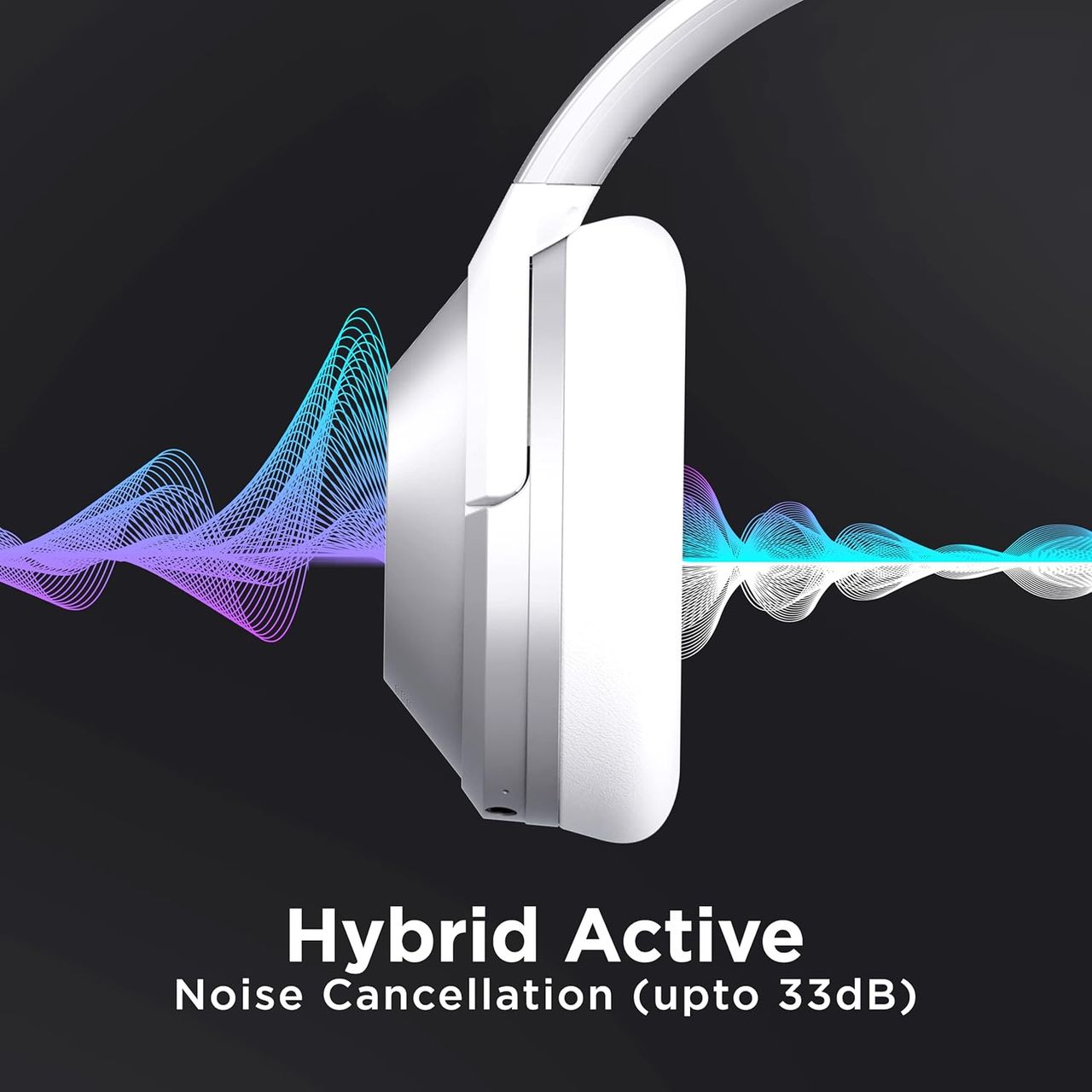 boAt Nirvanaa 751 Anc Over Ear Bt Headphones W Anc Upto 33Db 65H Playtime - Sterling Silver