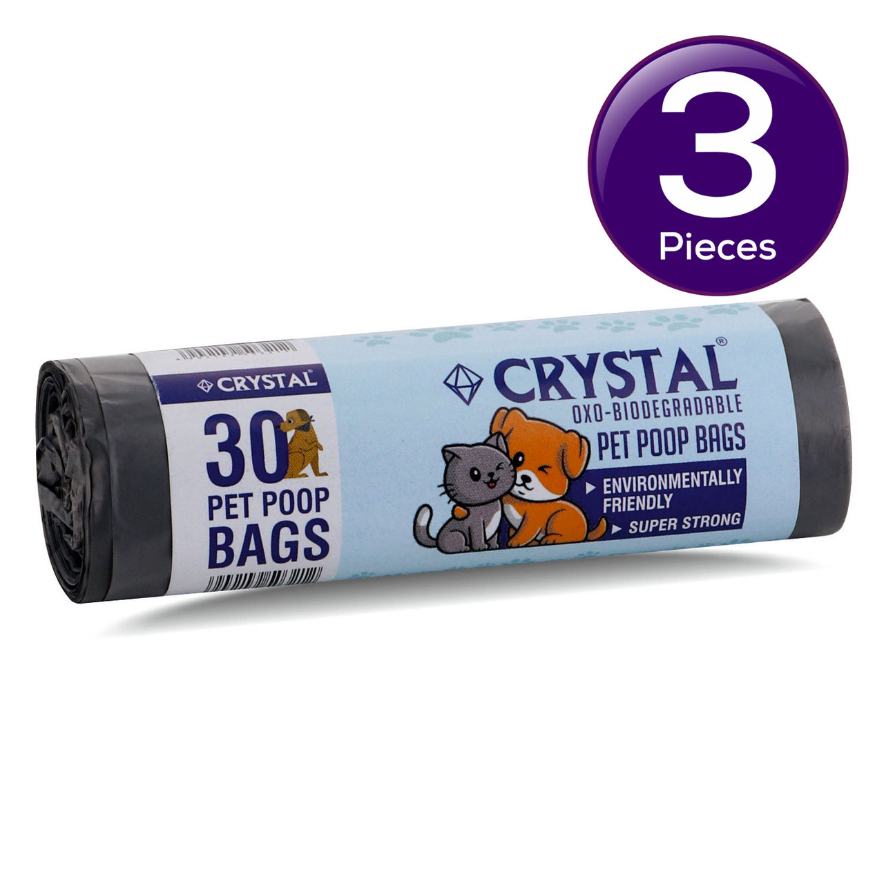 Crystal Poop Garbage Bag Grey 1 pc Combo