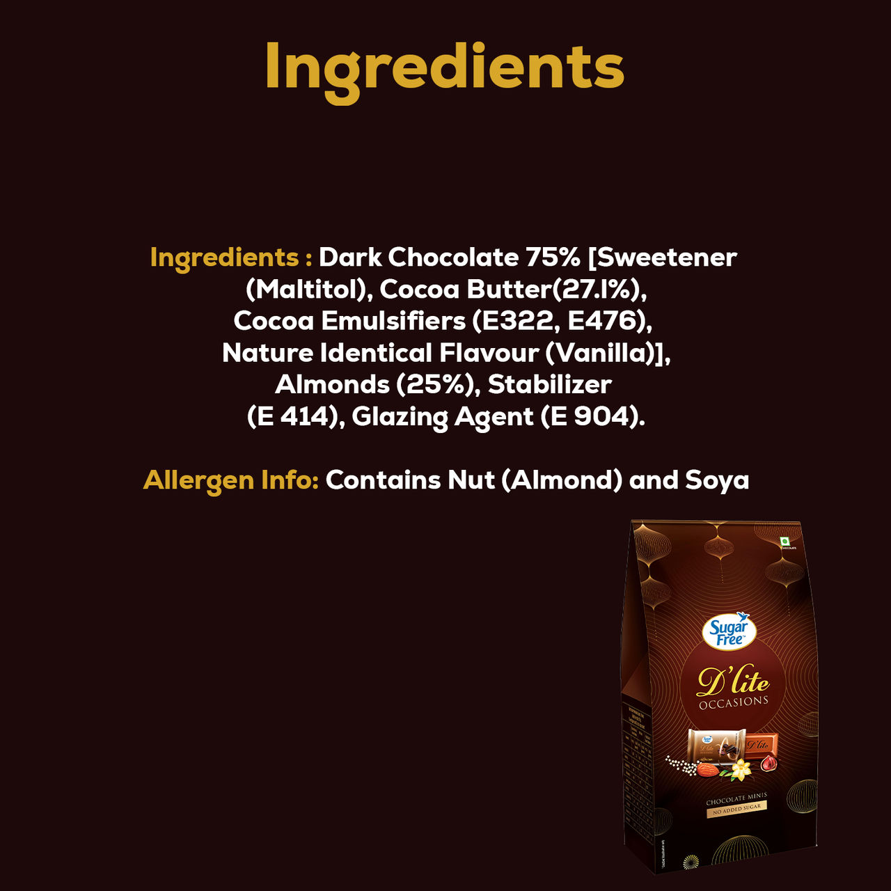 Sugar Free D'Lite Chocolate Minis