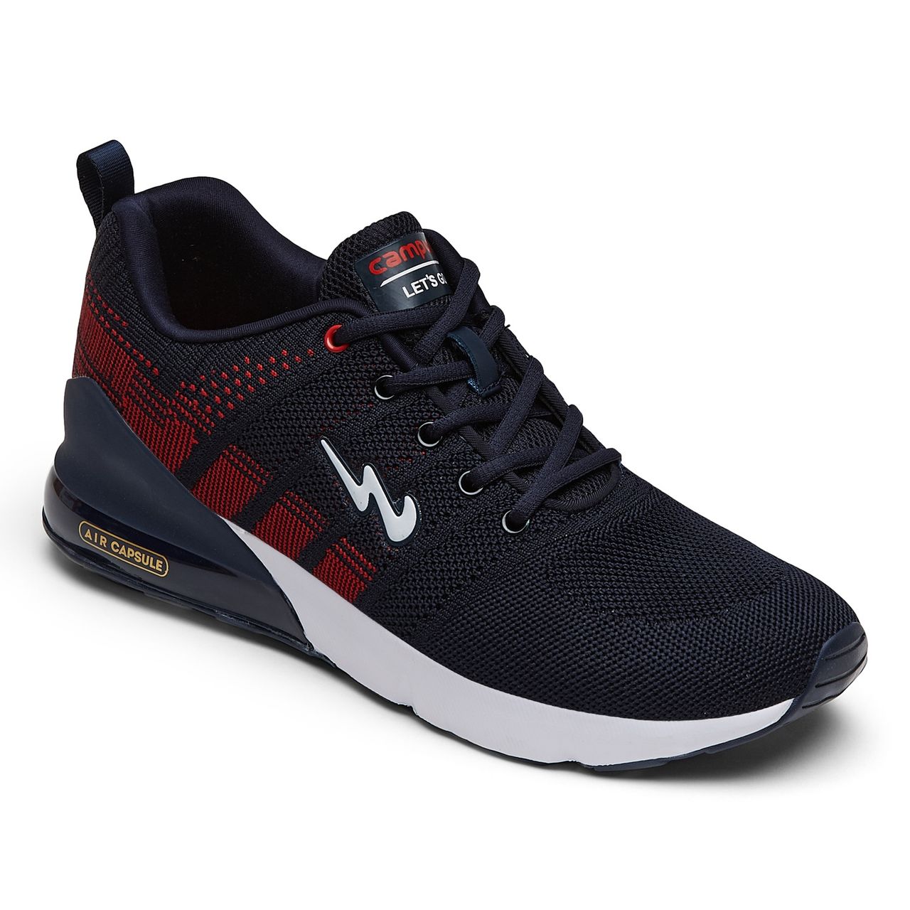Campus Syrus Blue Red Men's Running Shoes - UK 8