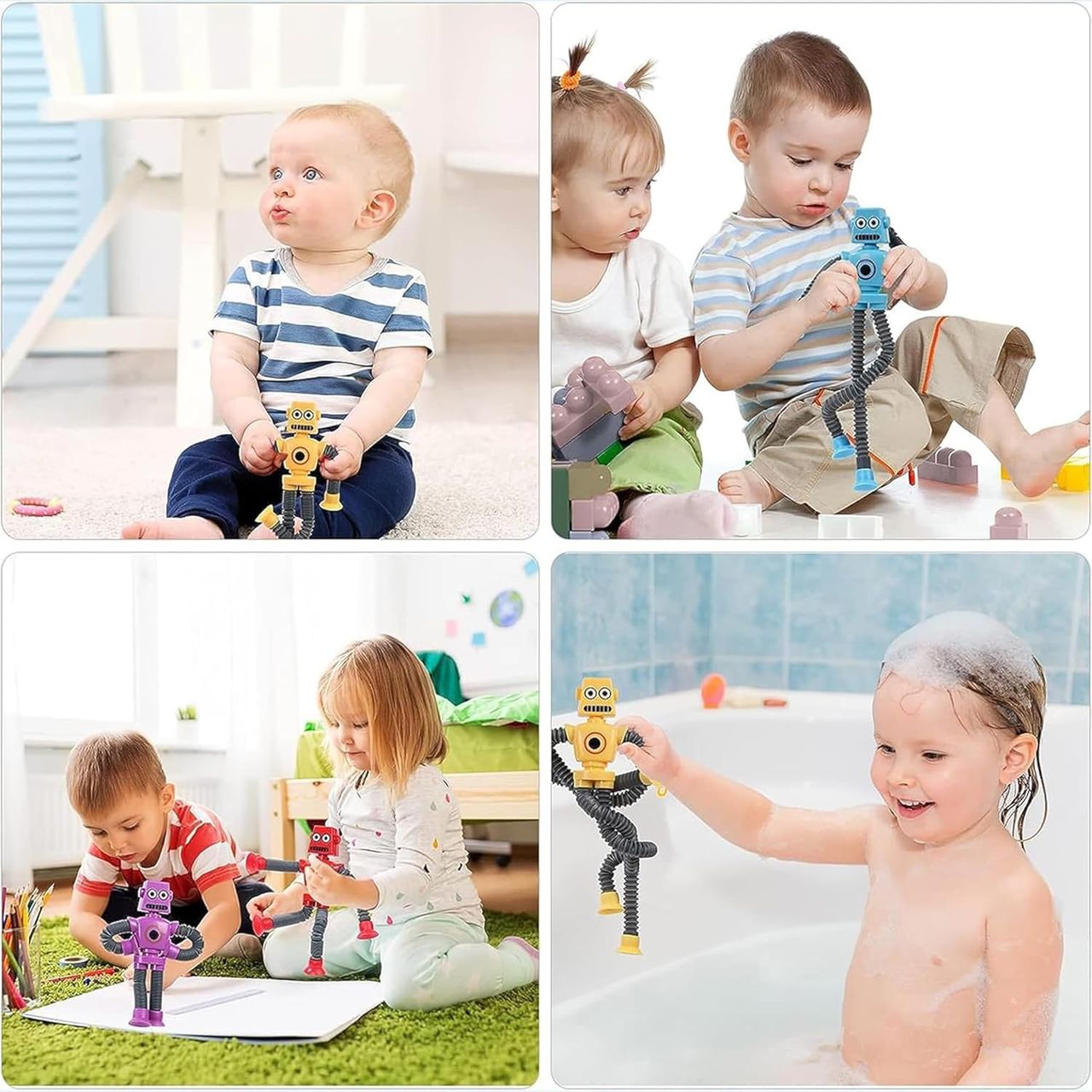 Kidology Kid Led Telescopic Suction Cup Robotics Toy - Assorted