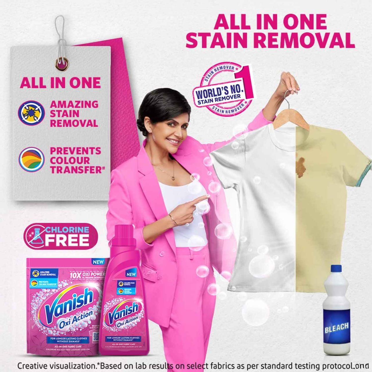 Vanish All In One Liquid Detergent Booster(800ml) & Vanish All In One Liquid Detergent Booster(800ml) Combo