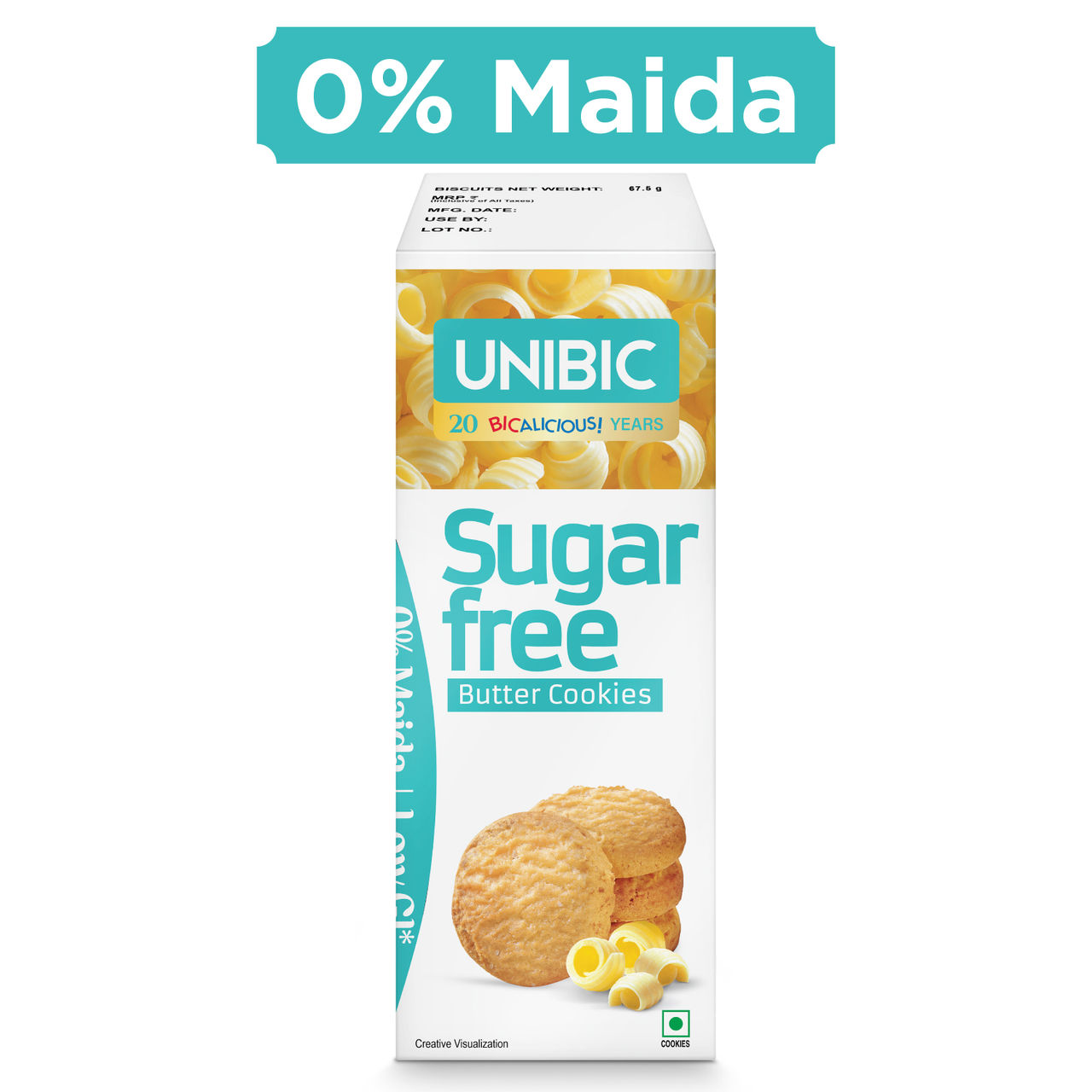 Unibic Sugar Free Butter Cookies | 0% Maida | Low GI