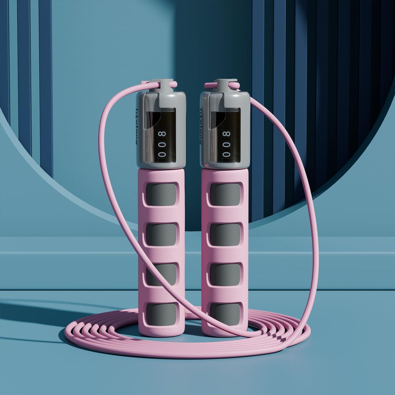 Lifelong LLSR07 Skipping Rope with Counter | Tangle-Free, 290cm (Pink)