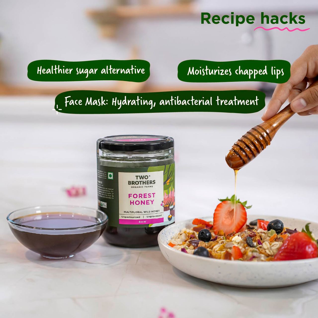 Two Brothers Multifloral Forest Honey Unpasteurized Unprocessed Raw Honey