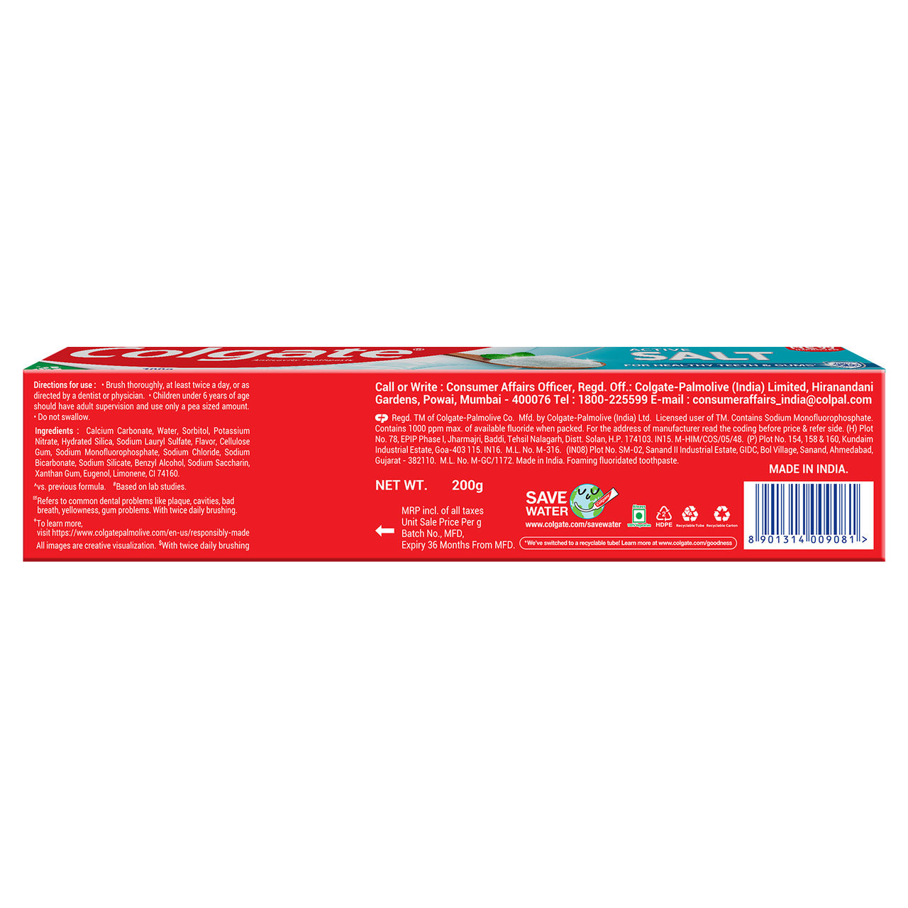Colgate Active Salt Toothpaste 200g