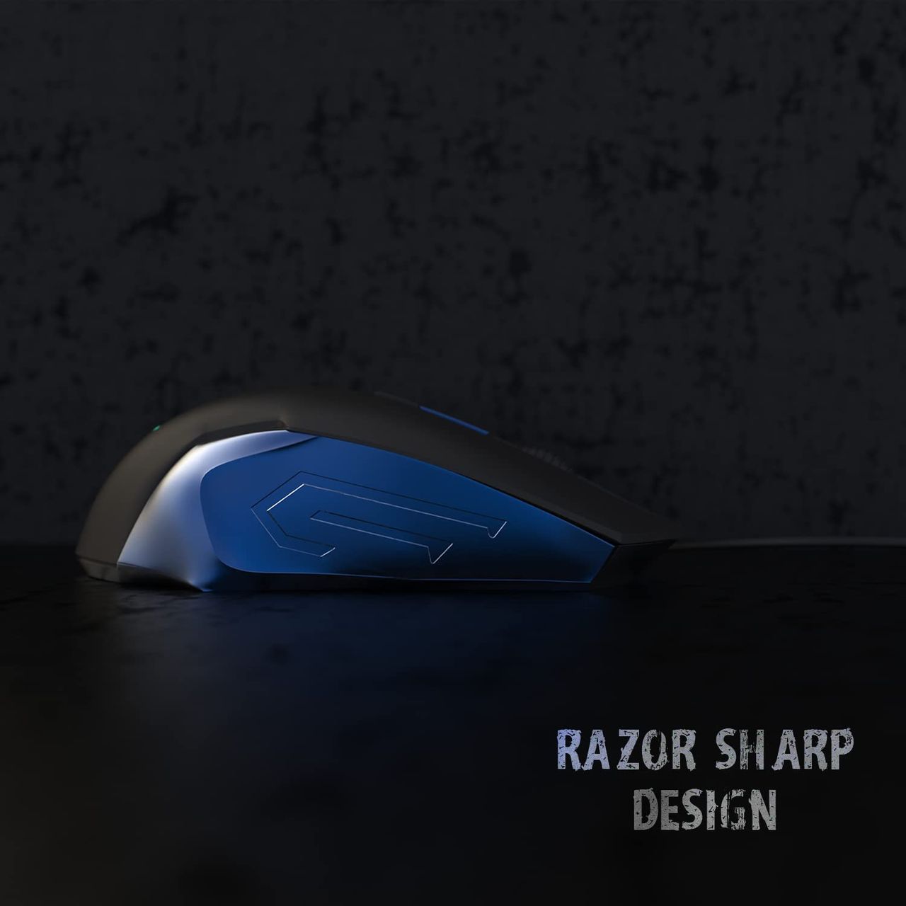 Arctic Fox Wired Usb Gaming Mouse With Breathing Lights And Dpi Upto 3600(Blue)