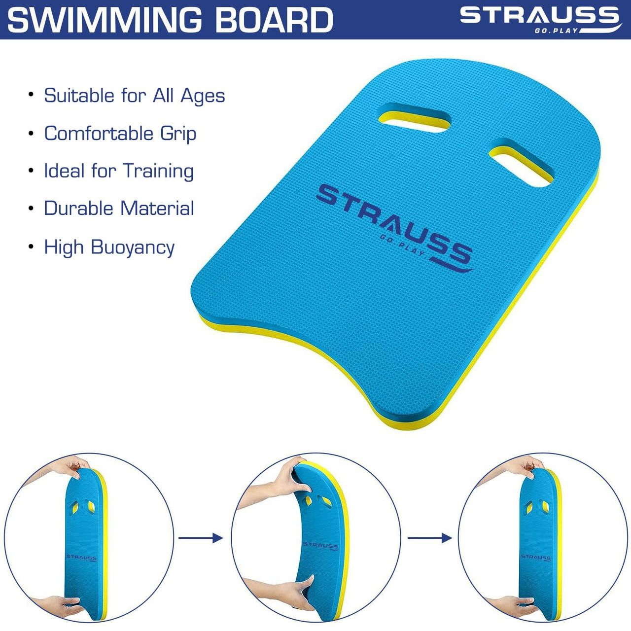 Strauss Swimming Kickboard | Blue