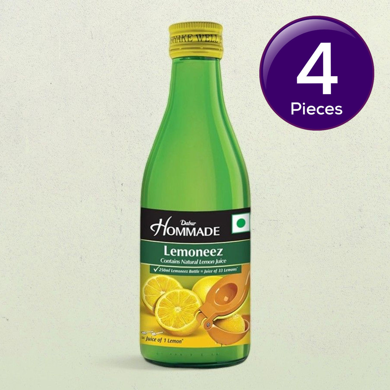 Dabur Homemade Lemoneez, Lemon Juice with Goodness of 33 Lemons 250 ml Combo