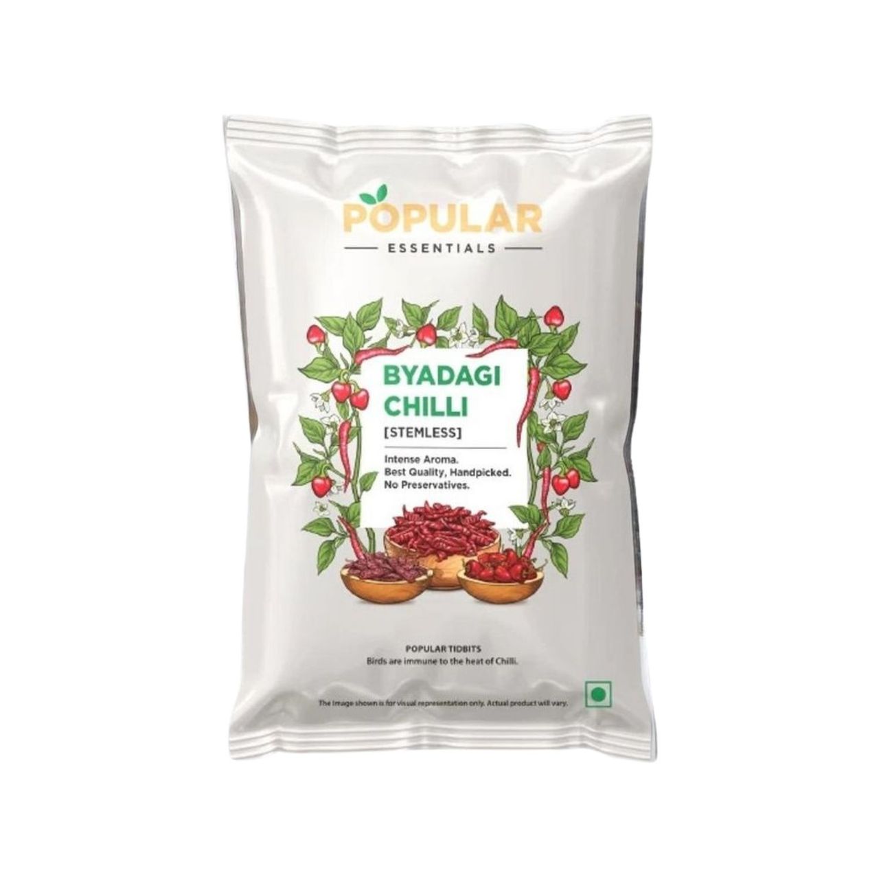 Popular Essentials Byadagi Chilli Stemless