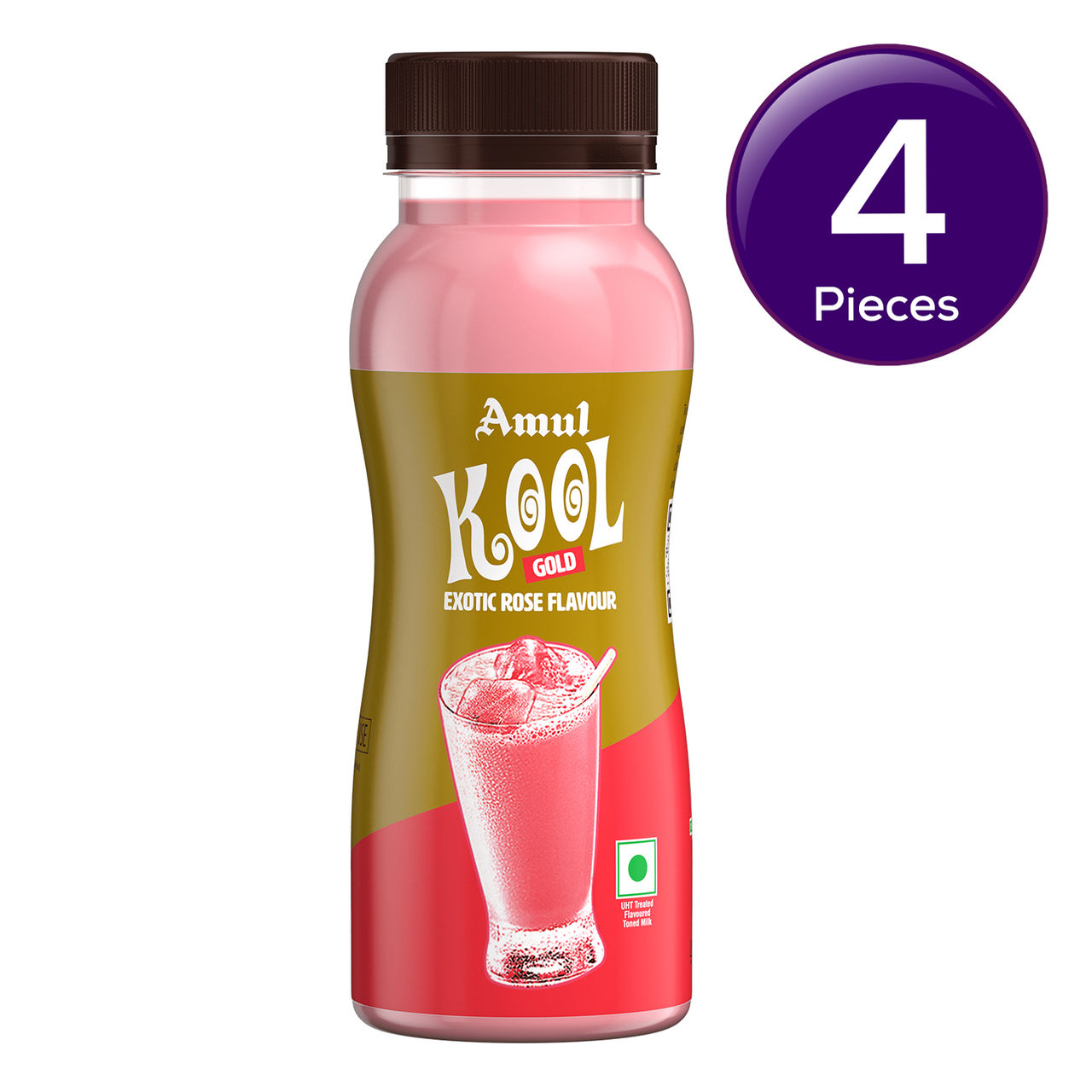 Amul Gold Kool Exotic Rose Flavoured Milk 180 ml Combo