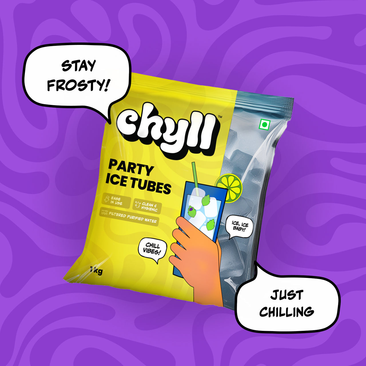 Chyll Party Ice Cubes (Tubes) | Assorted