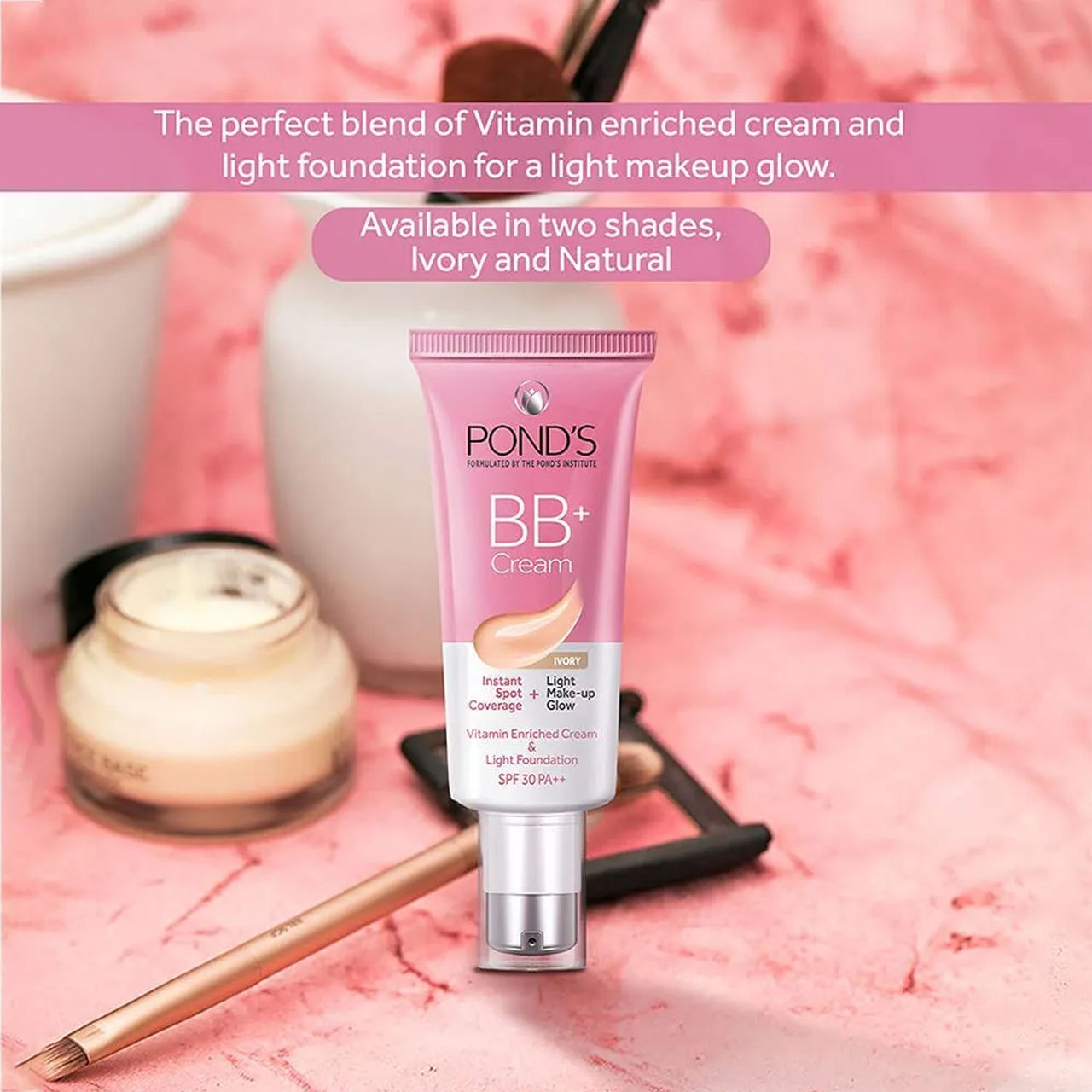 Pond's Bb+ Cream Instant Spot Coverage + Light Make-Up Glow Natural