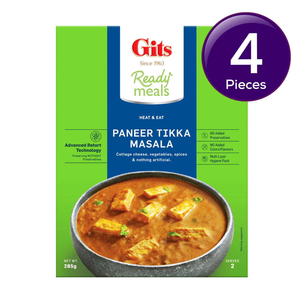 Gits Paneer Tikka Masala Ready to Eat 285 g Combo