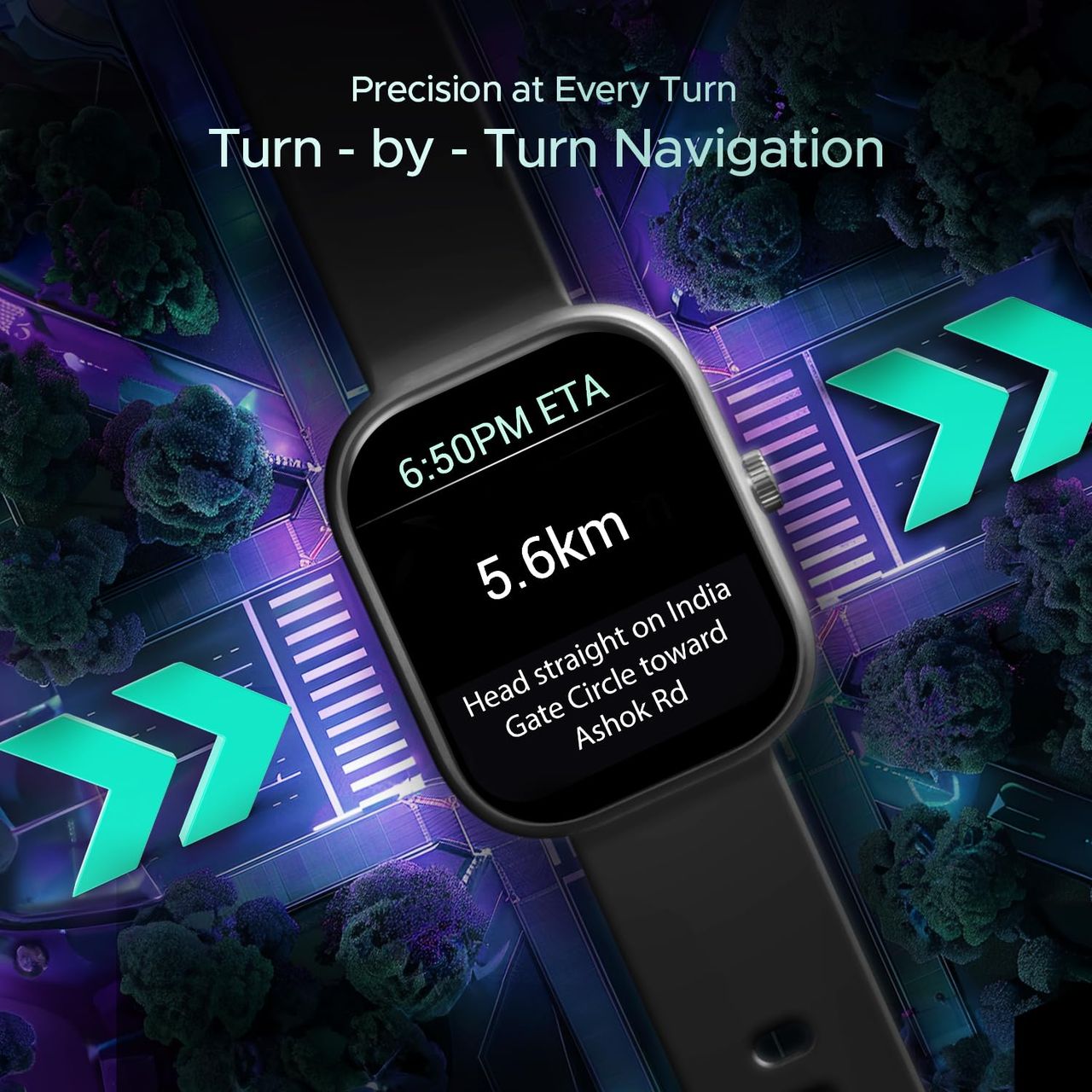 boAt Wave Sigma 3 Smart Smartwatch | 2.01" Display | BT Calling - Active Black