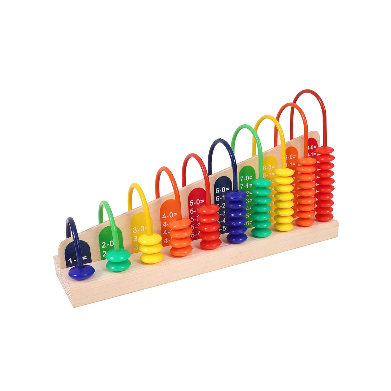 Toyshine Wooden Calculation Abacus Shelf For Counting Addition And Subtraction