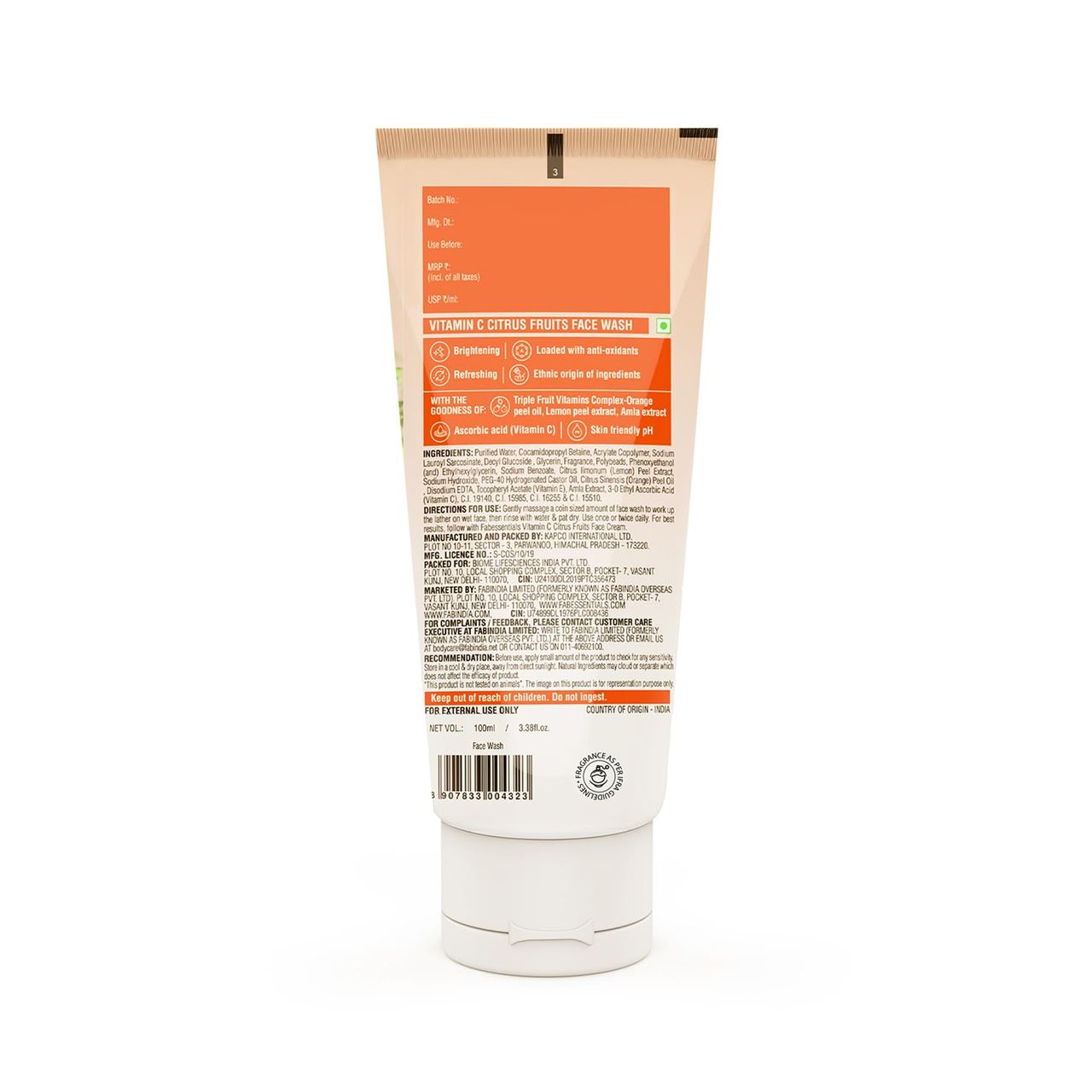 Fabessentials Vitamin C Citrus Fruits Face Wash