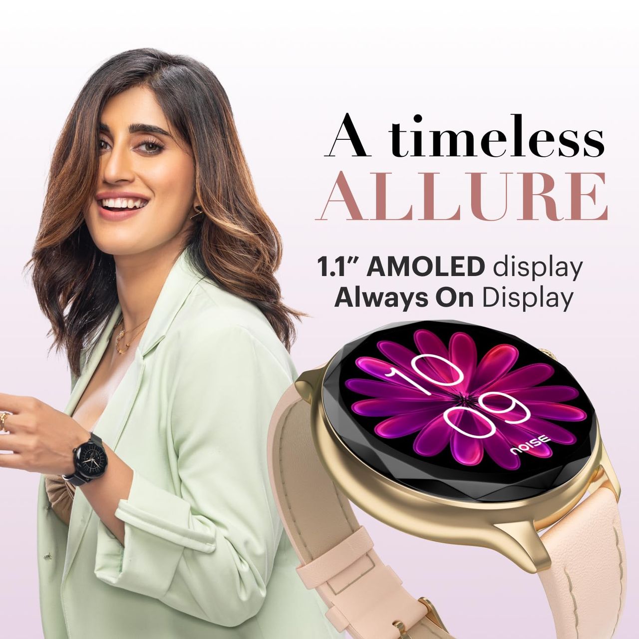 Noise Noisefit Diva Smartwatch - Rose Pink