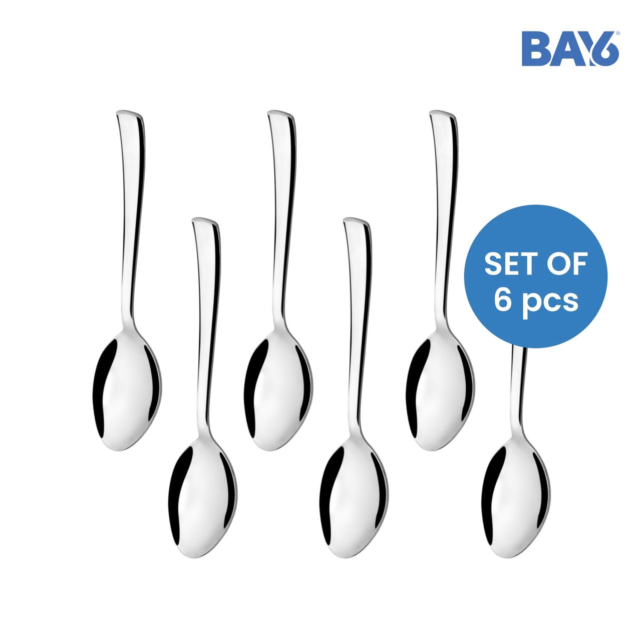 BAY6 Steel Regular Spoon Set | 6pc