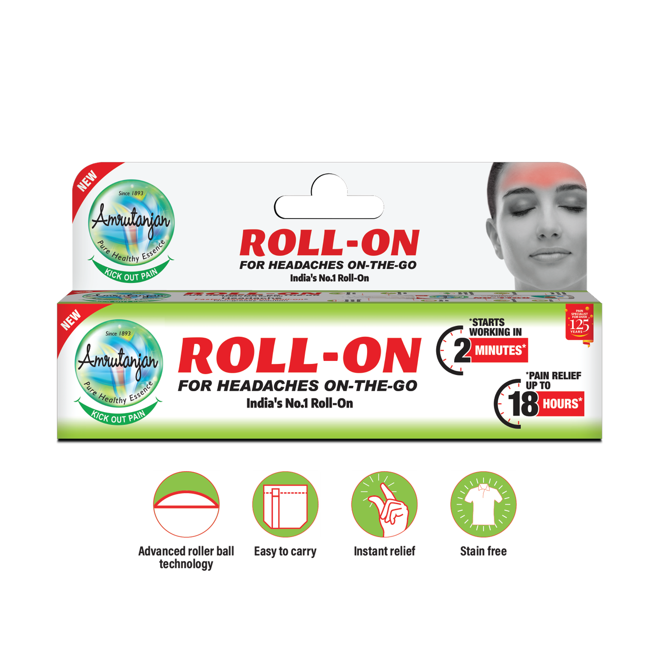 Amrutanjan Faster Relaxation Roll-On