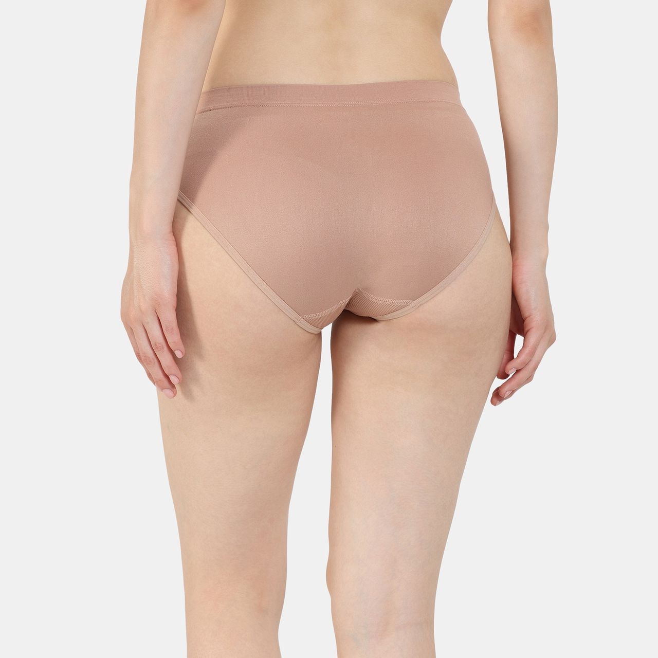 Zivame Women's Medium Rise Full Coverage No Visible Panty Line Hipster | Multicolour - S