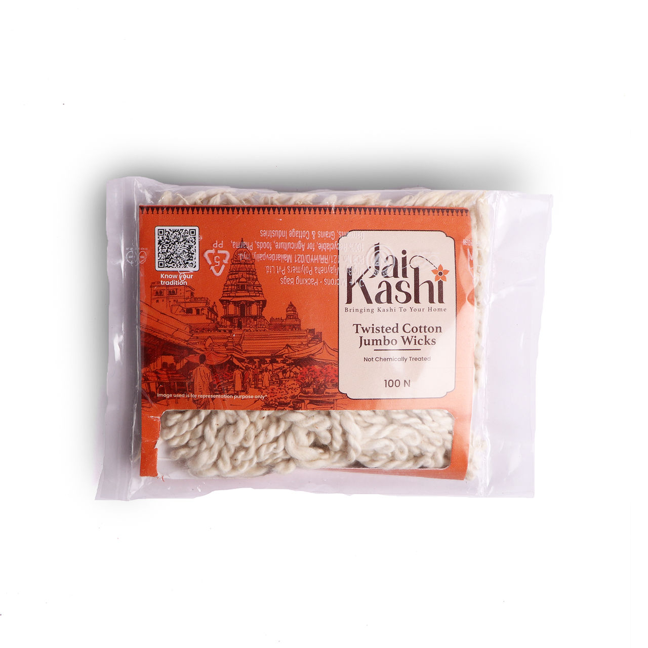 Jai Kashi Jumbo Twisted Cotton Wicks