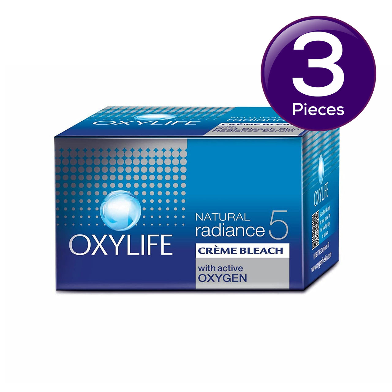 Oxylife Natural Radiance 5 Creme Bleach - With Active Oxygen 27 g Combo