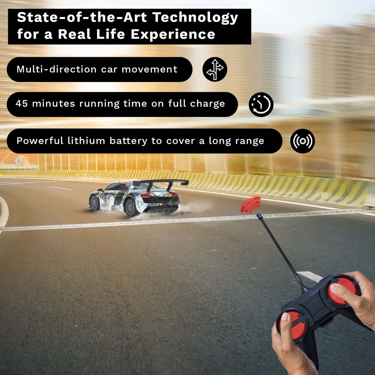 Frendo 1:24 Hi Speed Remote Control Car - Aud Grafitti