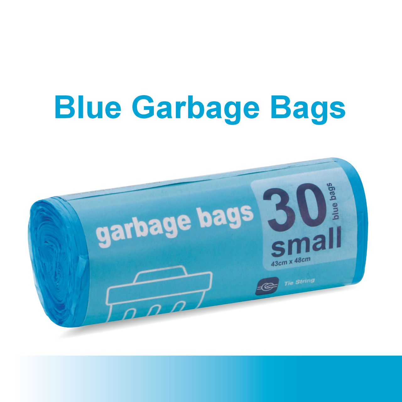 Garbage Bag Roll Blue - Small - 17 x 19 Inch