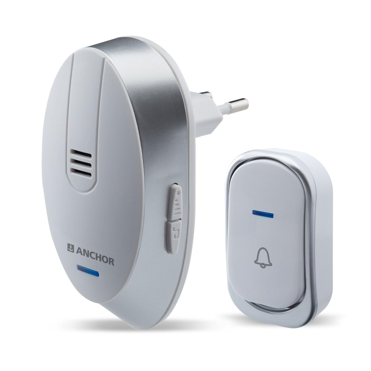 Panasonic Wireless Doorbell With 45 Selectabeble Tunes, 22730, Silver