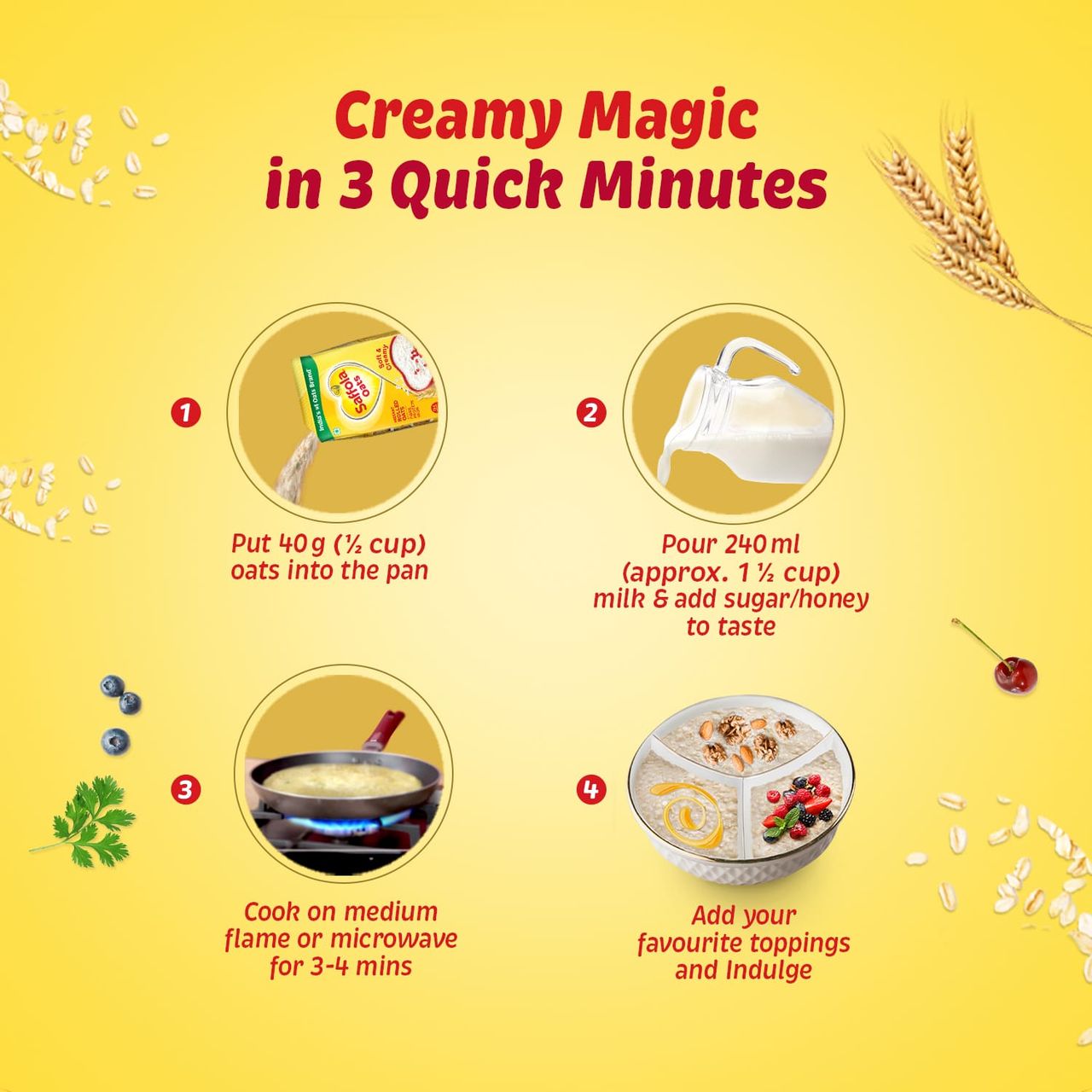 Saffola Oats 500 g Combo