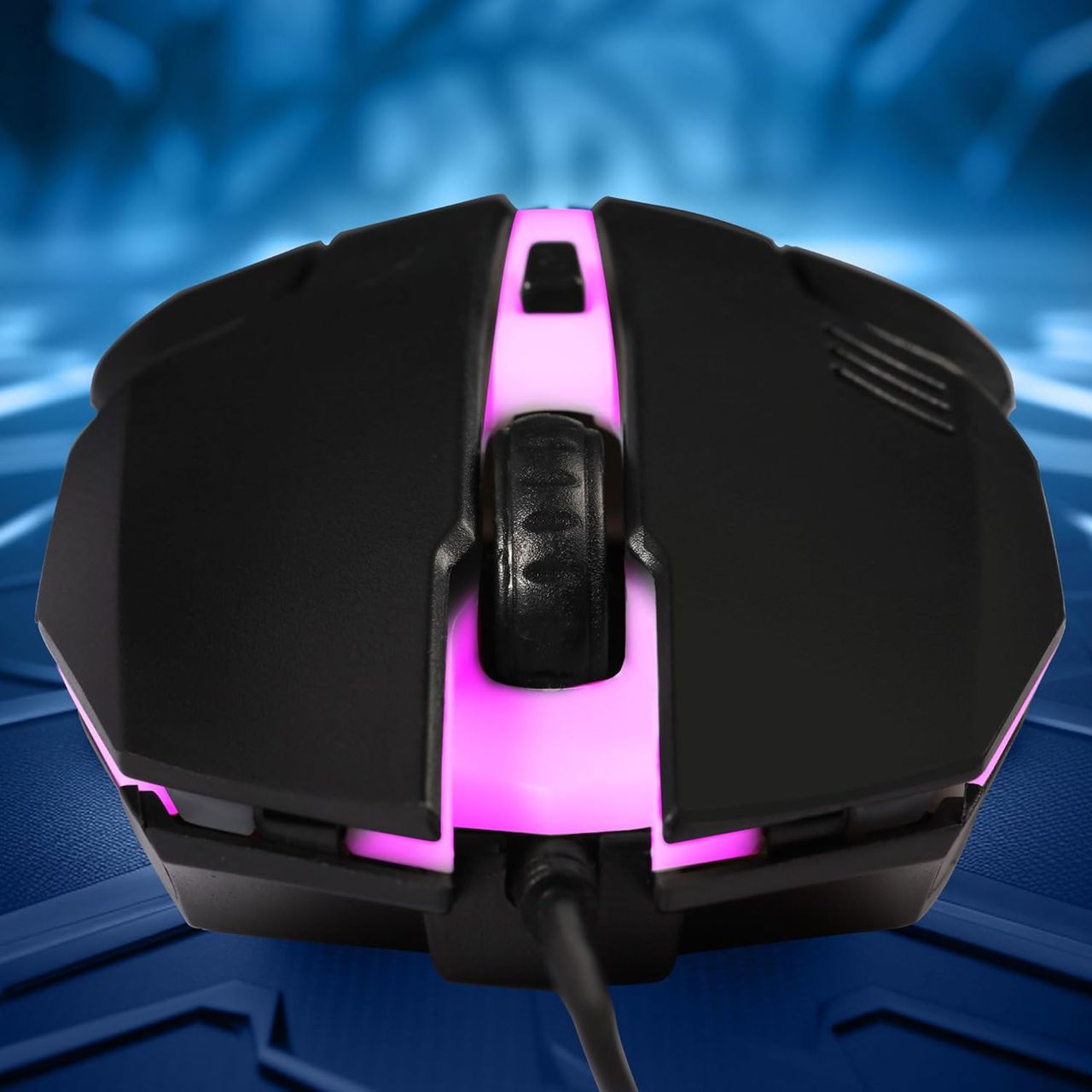 Zebronics Uzi High Precision Wired Gaming Mouse With 4 Buttons | Rainbow Led Lights | Dpi Switch